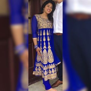 SALWAR KAMEEZ • ROYAL BLUE • 3 PIECE